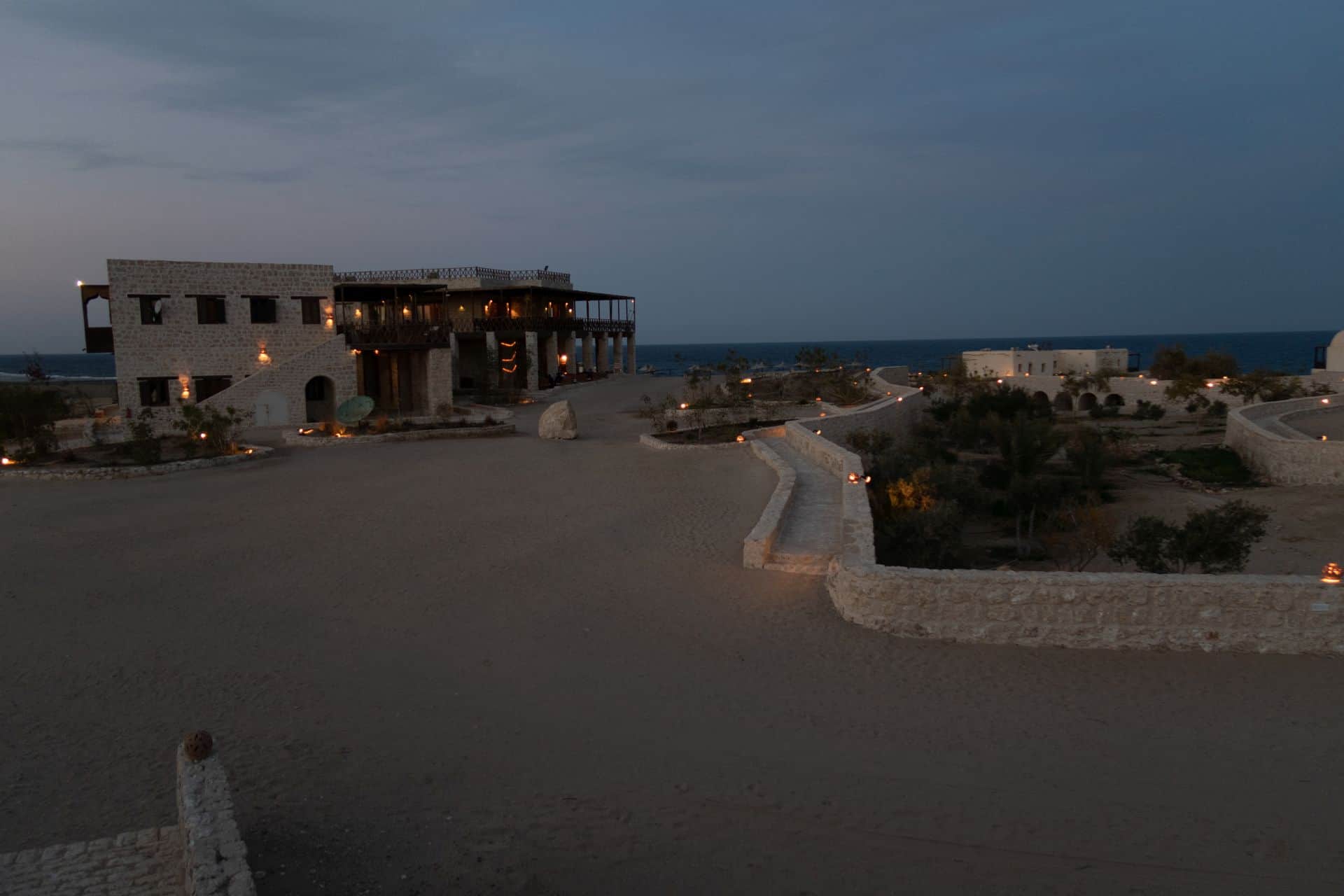 Oasis Dive Resort Marsa Alam am Abend in Ägypten 2017