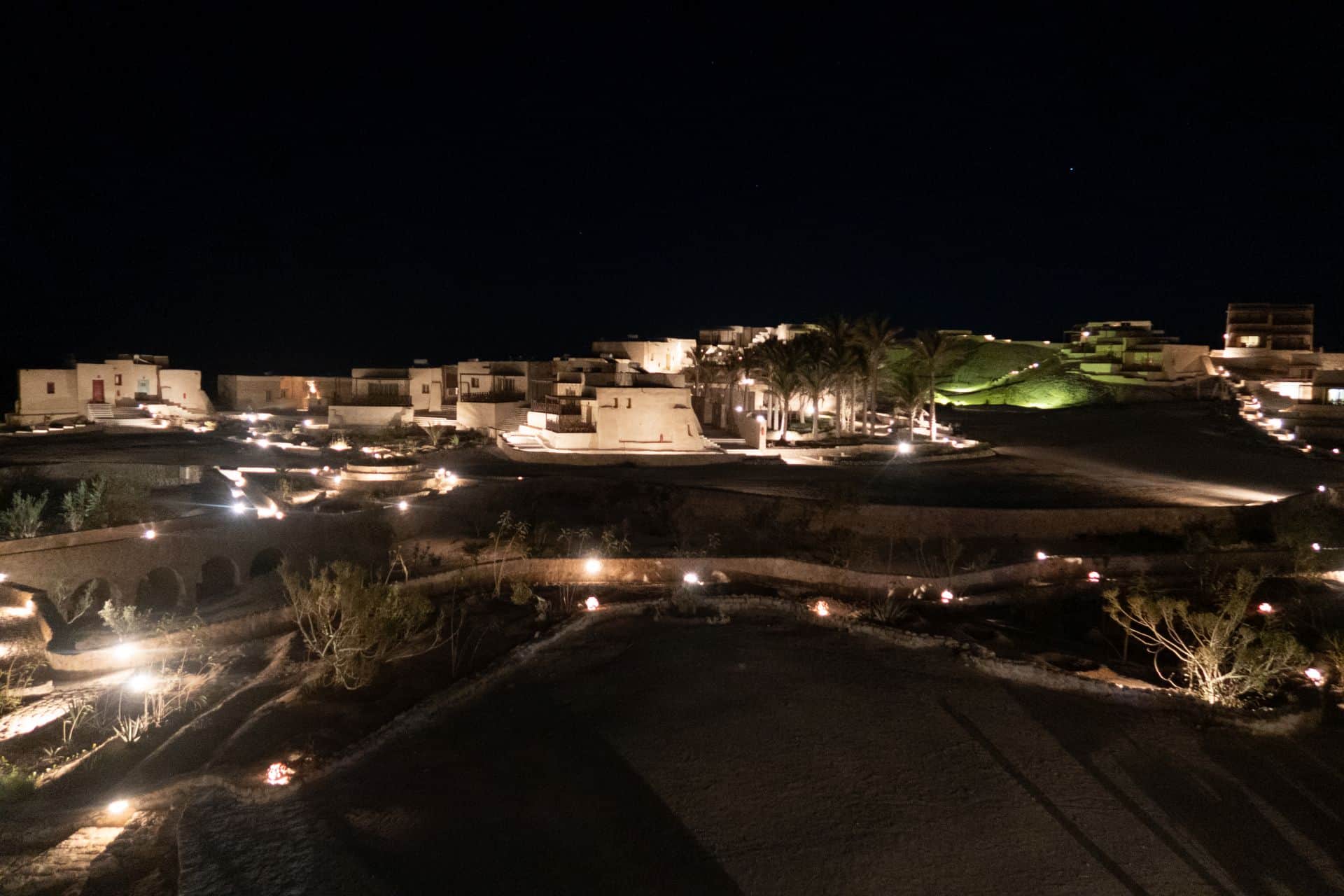 Oasis Dive Resort Marsa Alam am Abend in Ägypten 2017
