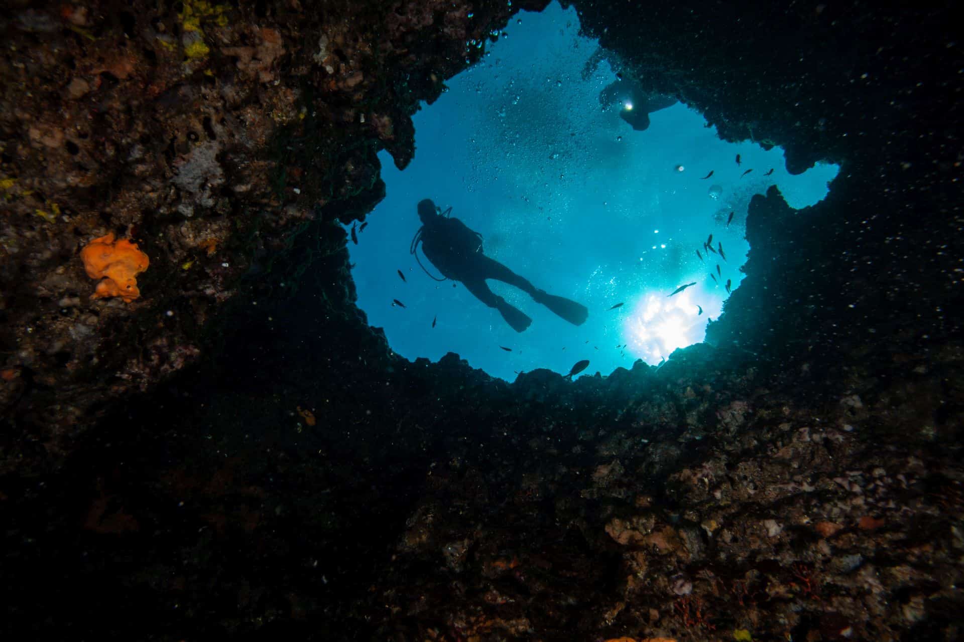Taucher in Felshöhle Vranjak 2015
